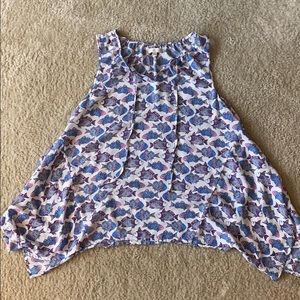 Flowy fish print top